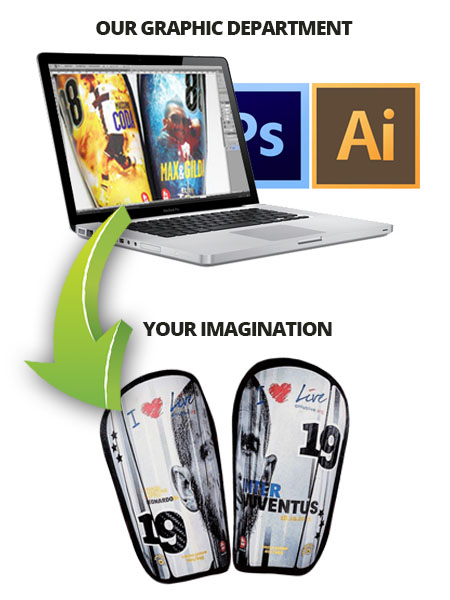 Contact us , our graphics will help you accomplish your shin guards !